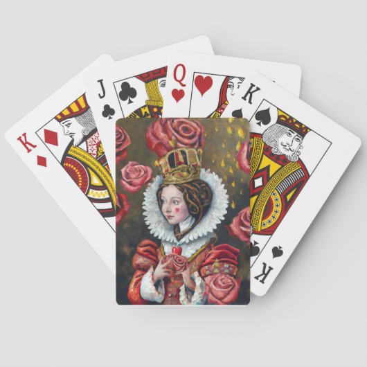 Alice in Wonderland's Queen of Heart Deck of Cards Pokerkaarten (Achterkant)