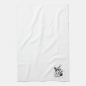 Alice in Wonderlands White Rabbit Kitchen Towel Theedoek (Verticaal)