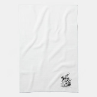 Alice in Wonderlands White Rabbit Kitchen Towel Theedoek