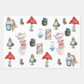 Alice in WonderlWrapping Paper Flat Sheet Set van  (Voorkant 3)