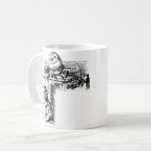 Alice in Wondlerand, Humpty Dumpty met Alice Koffiemok (Voorkant links)