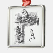Alice in Wondlerand, Humpty Dumpty met Alice Metalen Ornament (Links)
