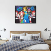 Alice in Zombieland Canvas Print (Insitu (Slaapkamer))