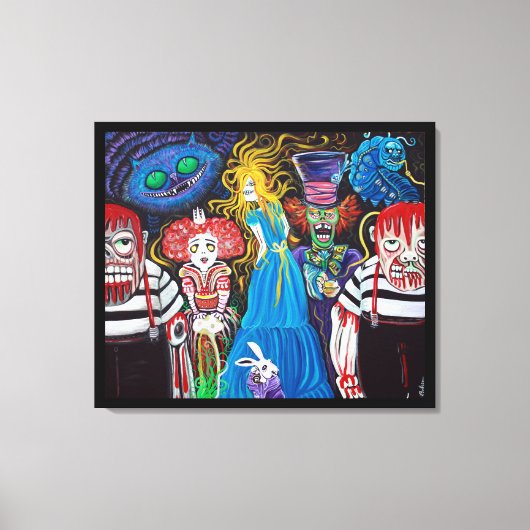Alice in Zombieland Canvas Print (Voorkant)