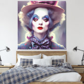 Alice is de Hatter Canvas Afdruk (Insitu (Slaapkamer))