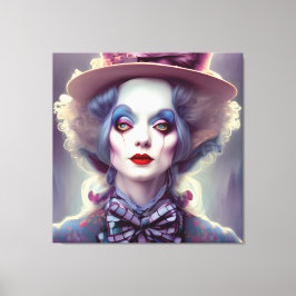 Alice is de Hatter Canvas Afdruk