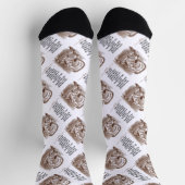 Alice Kat Red Queen Je zou er wonderland citaat ui Sokken (Top)