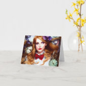 Alice Keeps Time AI genereerde altijd kunst Kaart (Gele Bloem)