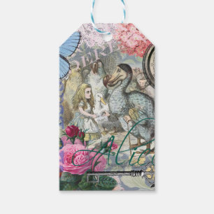 Alice Klassieke Wonderland Dodo Tenniel Kunst Cadeaulabel