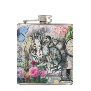 Alice Klassieke Wonderland Dodo Tenniel Kunst Heupfles