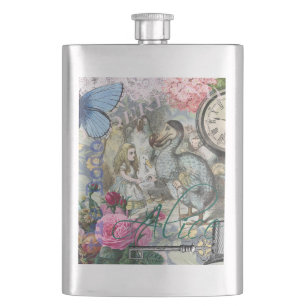 Alice Klassieke Wonderland Dodo Tenniel Kunst Heupfles