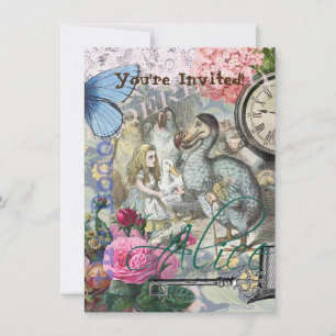 Alice Klassieke Wonderland Dodo Tenniel Kunst Kaart