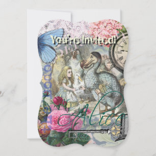 Alice Klassieke Wonderland Dodo Tenniel Kunst Kaart
