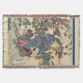 Alice Lost in Japan | Ukiyo-e Floating Wonderland Deken (Voorkant)