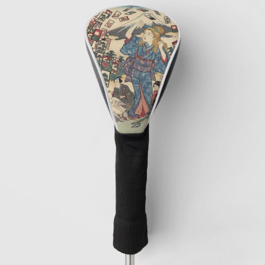 Alice Lost in Japan | Ukiyo-e Floating Wonderland Golfheadcover (Voorkant)