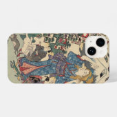 Alice Lost in Japan | Ukiyo-e Floating Wonderland iPhone Hoesje (Achterkant horizontaal)
