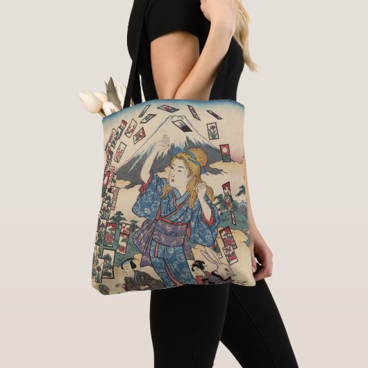 Alice Lost in Japan | Ukiyo-e Floating Wonderland Tote Bag (Dichtbij)