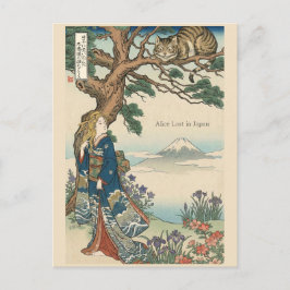 Alice Lost in Japan | Ukiyo-e Mad Journey Briefkaart