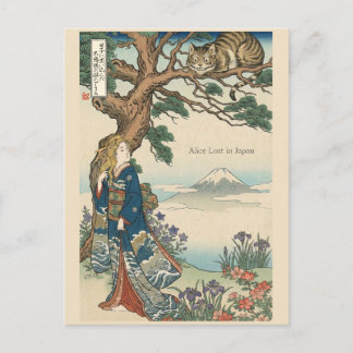 Alice Lost in Japan | Ukiyo-e Mad Journey Briefkaart