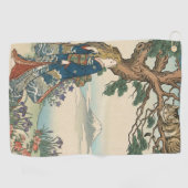Alice Lost in Japan | Ukiyo-e Mad Journey Golfhanddoek (Horizontaal)