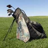 Alice Lost in Japan | Ukiyo-e Mad Journey Golfhanddoek (Groen)