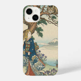 Alice Lost in Japan | Ukiyo-e Mad Journey iPhone 14 Hoesje
