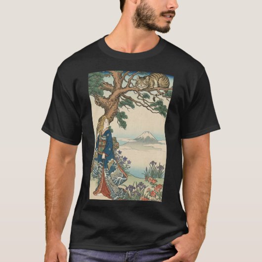 Alice Lost in Japan | Ukiyo-e Mad Journey T-shirt (Voorkant)