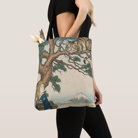 Alice Lost in Japan | Ukiyo-e Mad Journey Tote Bag (Dichtbij)