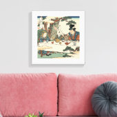 Alice Lost in Japan | Ukiyo-e Mad Tea Party Canvas Afdruk (Insitu (Woonkamer))