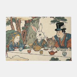 Alice Lost in Japan | Ukiyo-e Mad Tea Party Deurmat