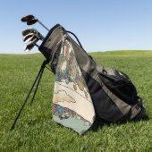 Alice Lost in Japan | Ukiyo-e Mad Tea Party Golfhanddoek (Groen)