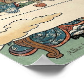 Alice Lost in Japan | Ukiyo-e Mad Tea Party Poster (Hoek)