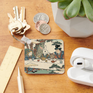 Alice Lost in Japan | Ukiyo-e Mad Tea Party Sleutelhanger