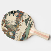 Alice Lost in Japan | Ukiyo-e Mad Tea Party Tafeltennisbatje (Zijkant)