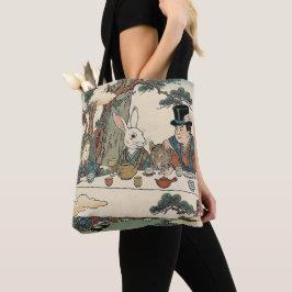 Alice Lost in Japan | Ukiyo-e Mad Tea Party Tote Bag