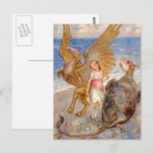 Alice luistert naar de Griffin en de Mock Turtle Briefkaart (Voorkant / Achterkant)