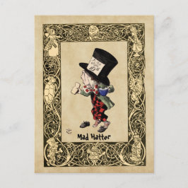 Alice - Mad Hatter 1865 Briefkaart