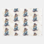 Alice, Mad Hatter en White Rabbit Inpakpapier Vel (Voorkant)