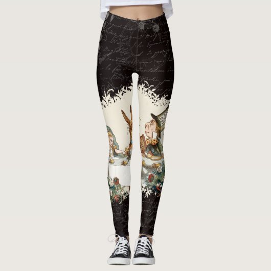 Alice mad hatter leggings (Voorkant)