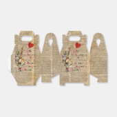 Alice, Mad Hatter & Rabbit  Collage Quote Bedankdoosjes (Uitgevouwen)