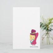 Alice Mad Hatter Stationery Briefpapier (Staand voorkant)