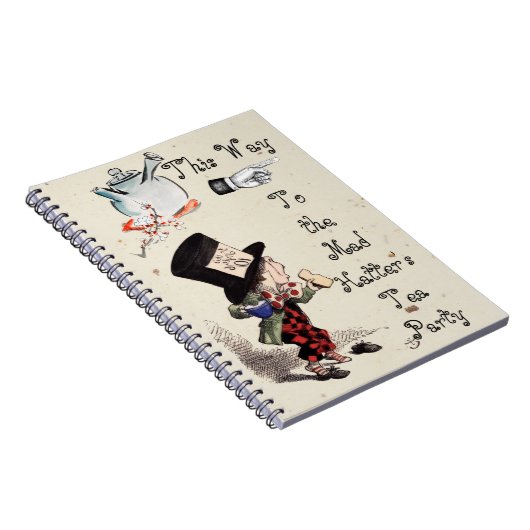 Alice - Mad Hatter Tea Party 1865 Notitieboek (Rechterzijde)