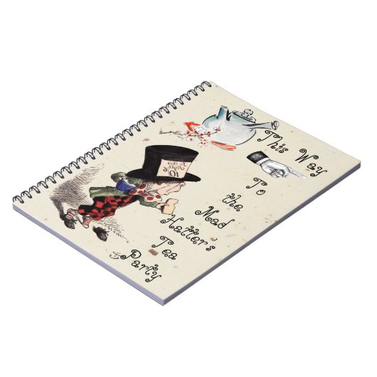 Alice - Mad Hatter Tea Party 1865 Notitieboek (Linkerzijde)