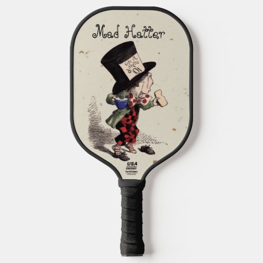 Alice -  Mad Hatter Tea Party 1865  Pickleball Paddle (Voorkant)