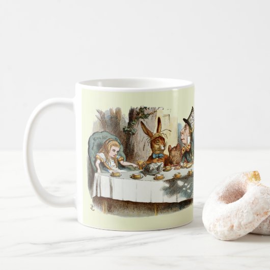 Alice Mad Hatter Tea Party Koffiemok (Met donut)
