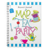 Alice Mad Tea Party Wonderland Whimsical Notitieboek (Voorkant)
