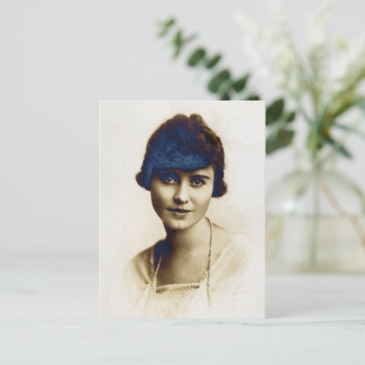 Alice Marion McPherrin Swigert 1917 portret Briefkaart (Staand voorkant)