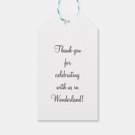 Alice Meets Cheshire Cadeaulabel (Achterkant)