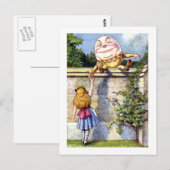 Alice Meets Humpty Dumpty in Sprookjesland Briefkaart (Voorkant / Achterkant)
