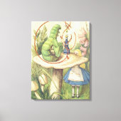 Alice Meets the Caterpillar Canvas Afdruk (Voorkant)